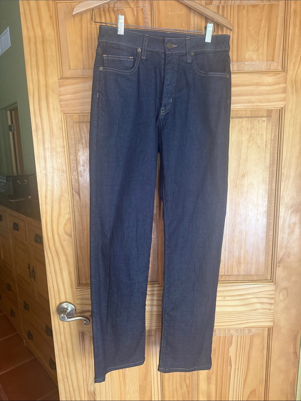 Women's Dark Denim Wide-Leg Jeans